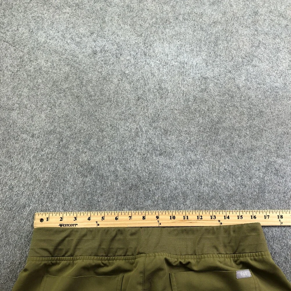 FIGS Scrub Jogger Pants Womens Large Petite Green Zamora Cargo Medical